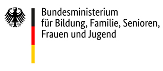 Logo Gefrdert vom Bundeministerium fr Bildung, Familie, Senioren, Frauen und Jugend