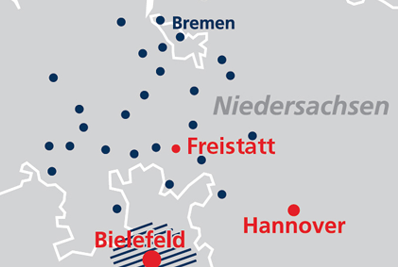 Symbolbild Karte Region Hannover / Niedersachsen / Bremen